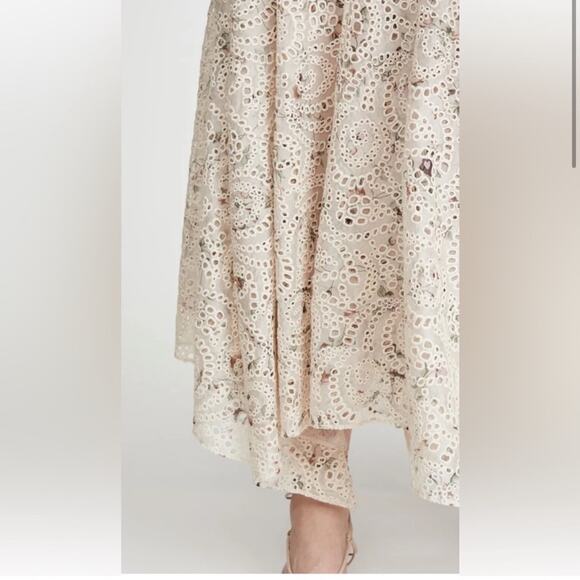 NWT NEW Veronica Beard Balsam Floral Print Broderie Anglaise Chiffon Dress - Picture 6 of 14